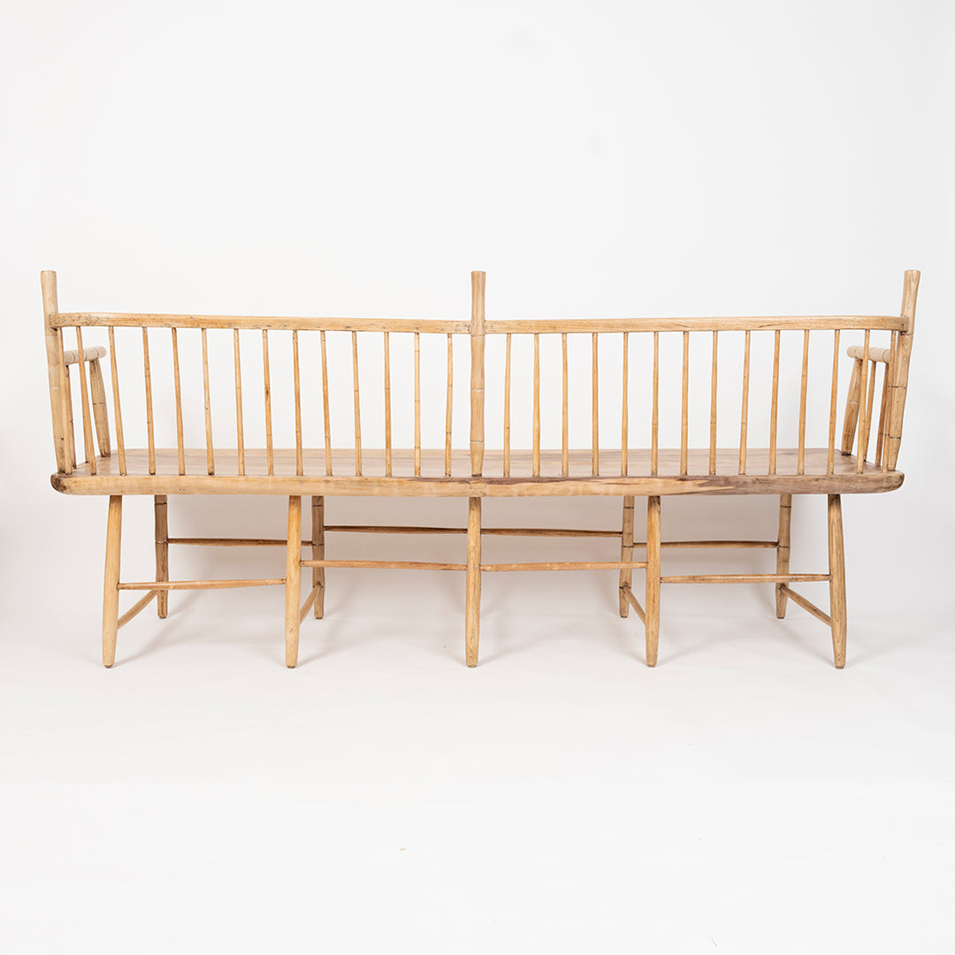 Antique American Spindle Bench