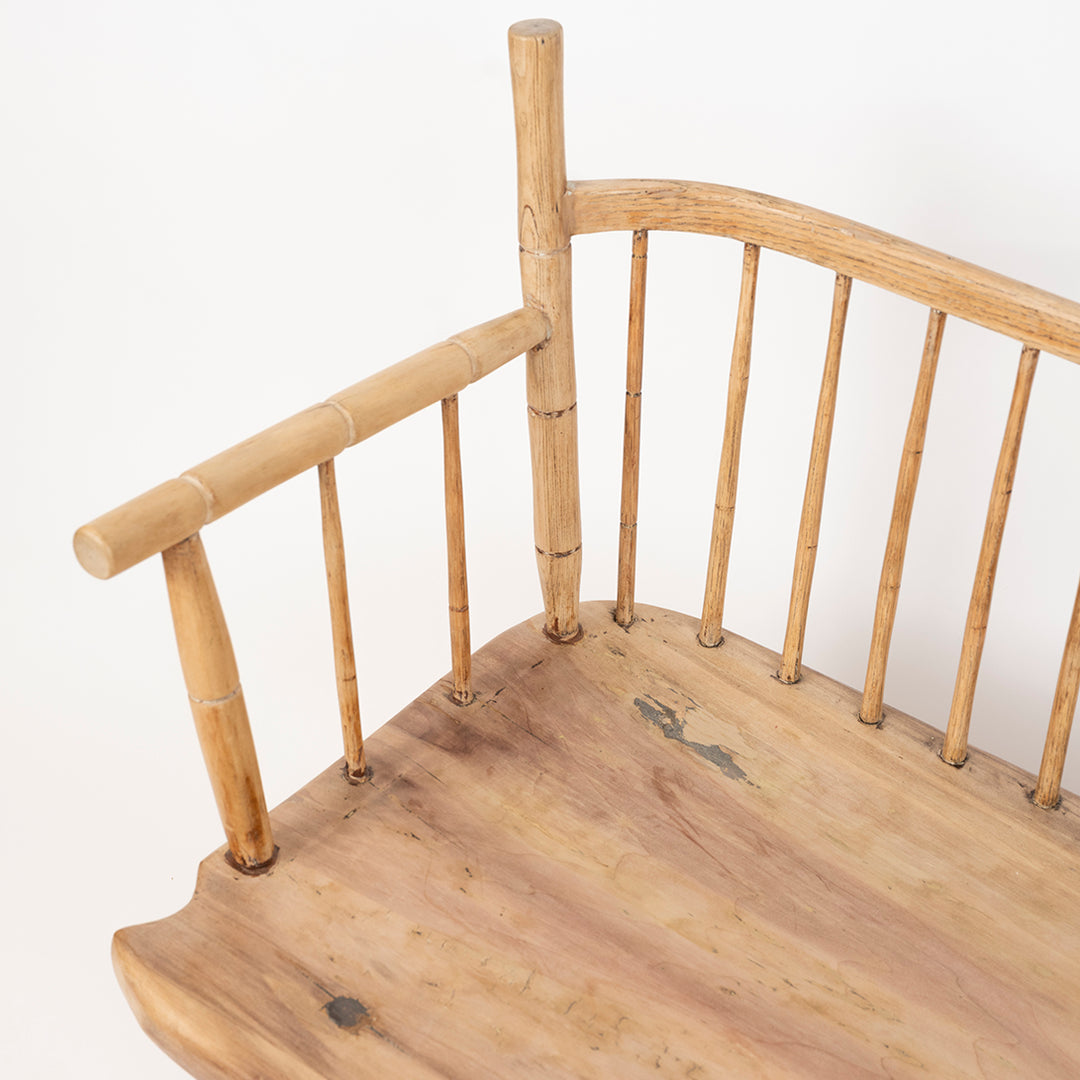 Antique American Spindle Bench