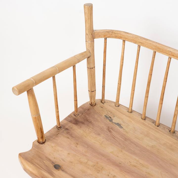 Antique American Spindle Bench