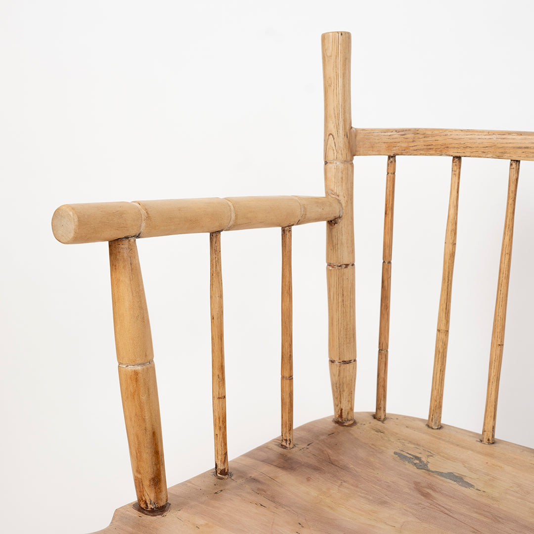 Antique American Spindle Bench