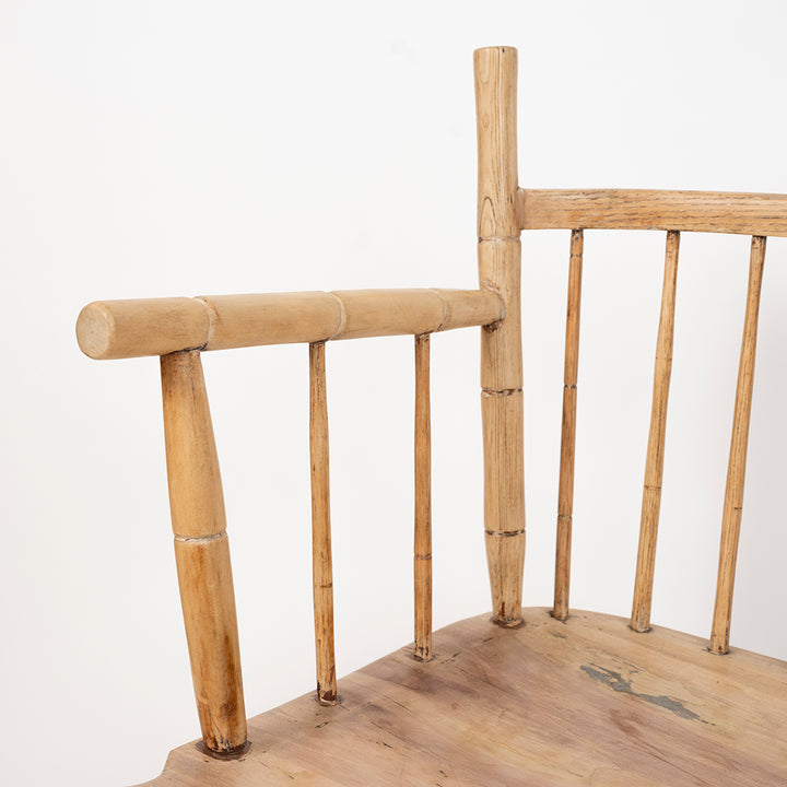 Antique American Spindle Bench