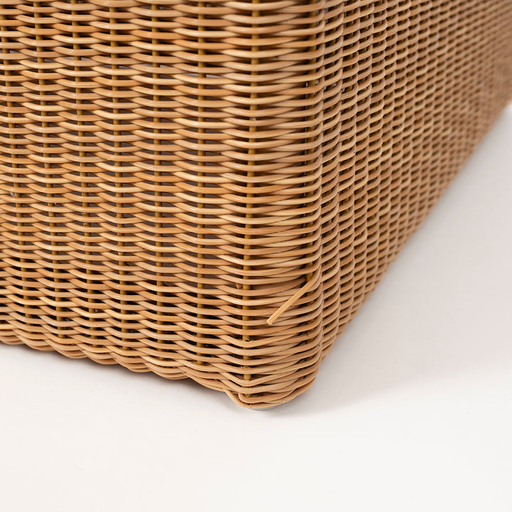 Pair of Vintage Lloyd Loom Wicker Cubes