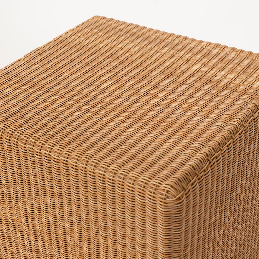 Pair of Vintage Lloyd Loom Wicker Cubes