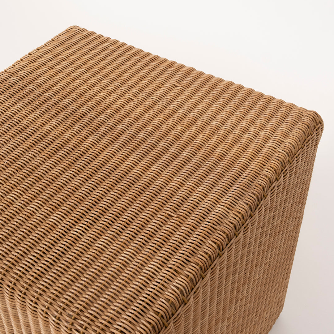 Pair of Vintage Lloyd Loom Wicker Cubes