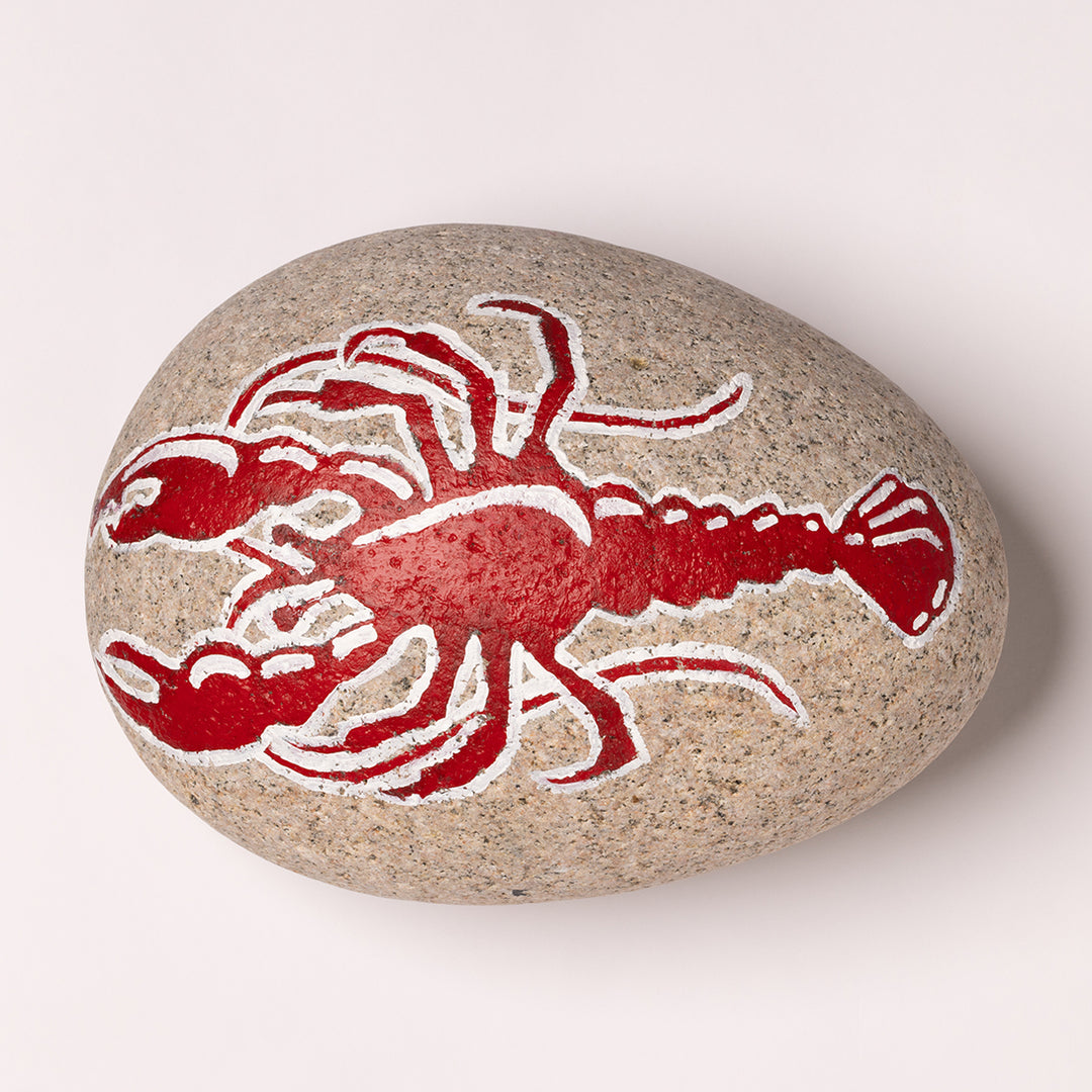 Hand Painted Rock Doorstop by Father &amp; Finn 1