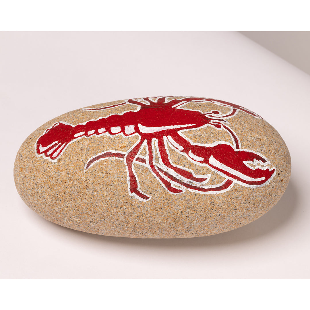 Hand Painted Rock Doorstop by Father &amp; Finn 2