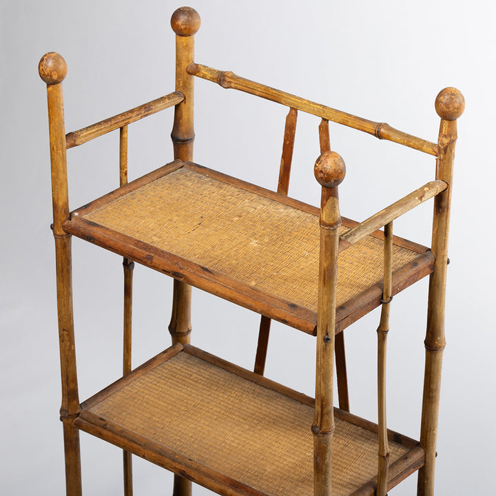 Vintage Bamboo Shelf