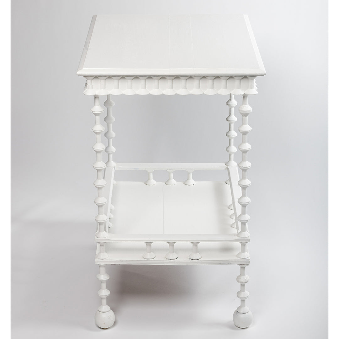 Vintage Painted Spindle Side Table