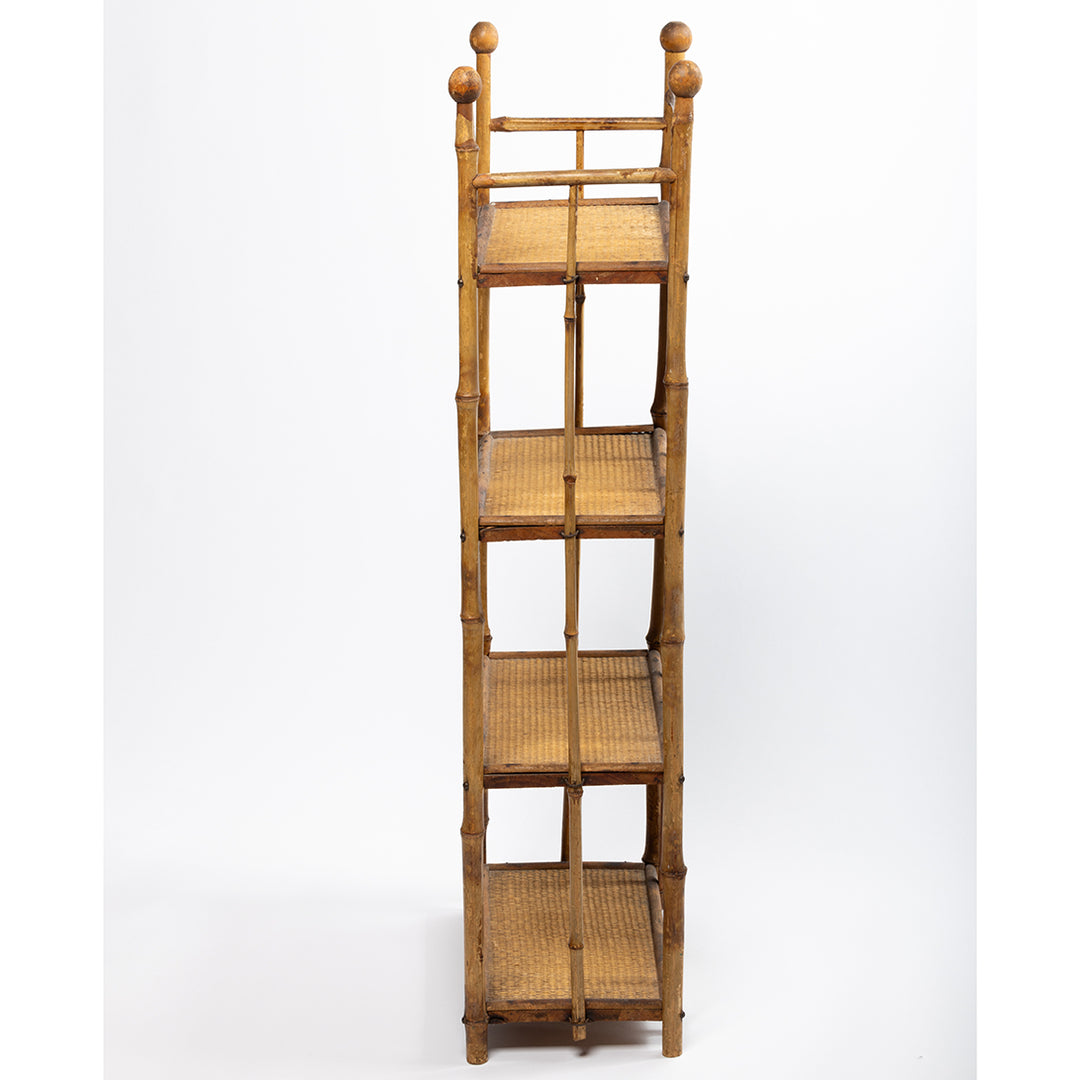Vintage Bamboo Shelf