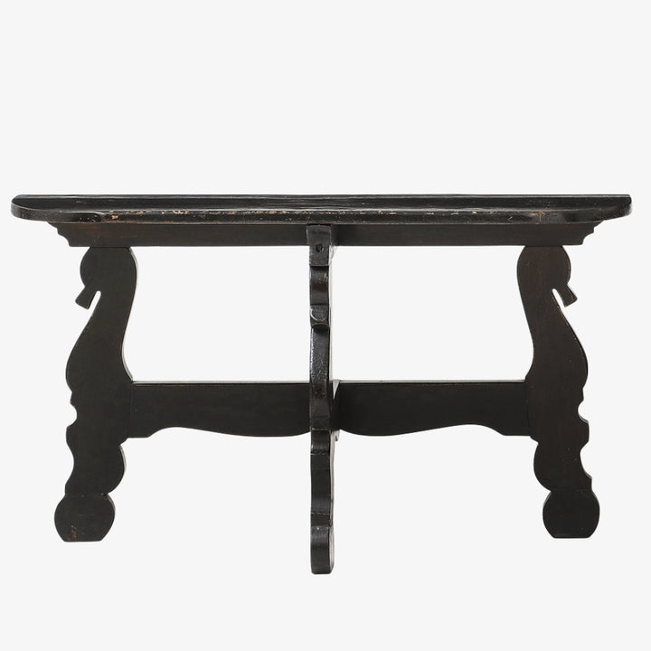 Pair of Antique French Ebony Consoles
