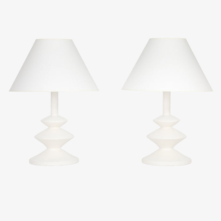 (ON HOLD) Pair of Vintage Plaster Lamps by Sirmos Lighting, After Diego Giacometti