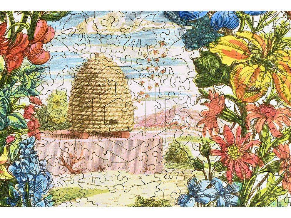 Wooden Beehive Puzzle