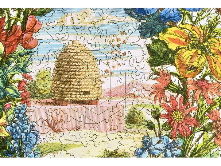Wooden Beehive Puzzle