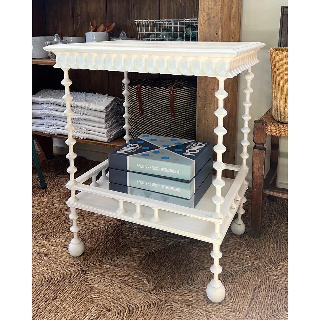 Vintage Painted Spindle Side Table