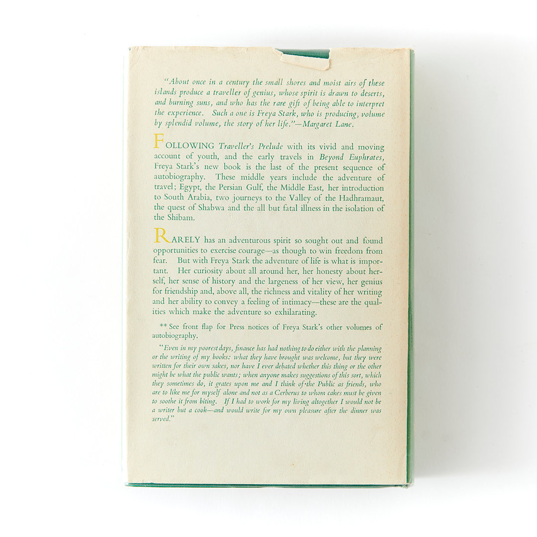 Freya Stark, The Coast of Incense: Autobiography 1933-1939, first edition
