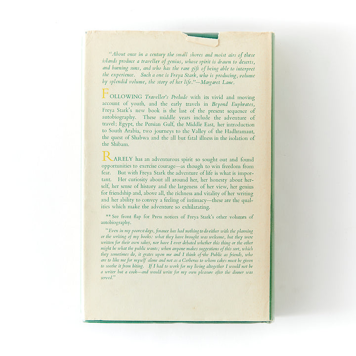 Freya Stark, The Coast of Incense: Autobiography 1933-1939, first edition