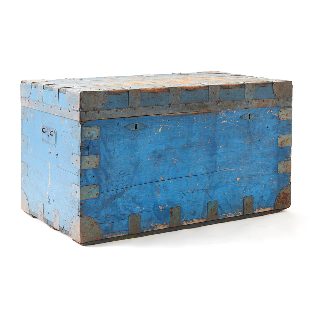 Antique Painted Trunk