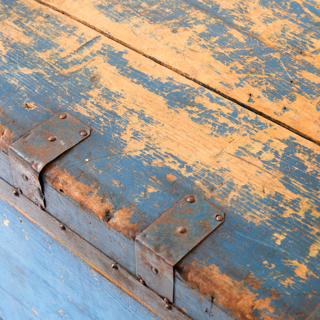 Antique Painted Trunk