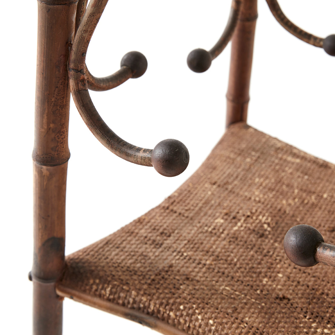 Vintage Bamboo Side Table