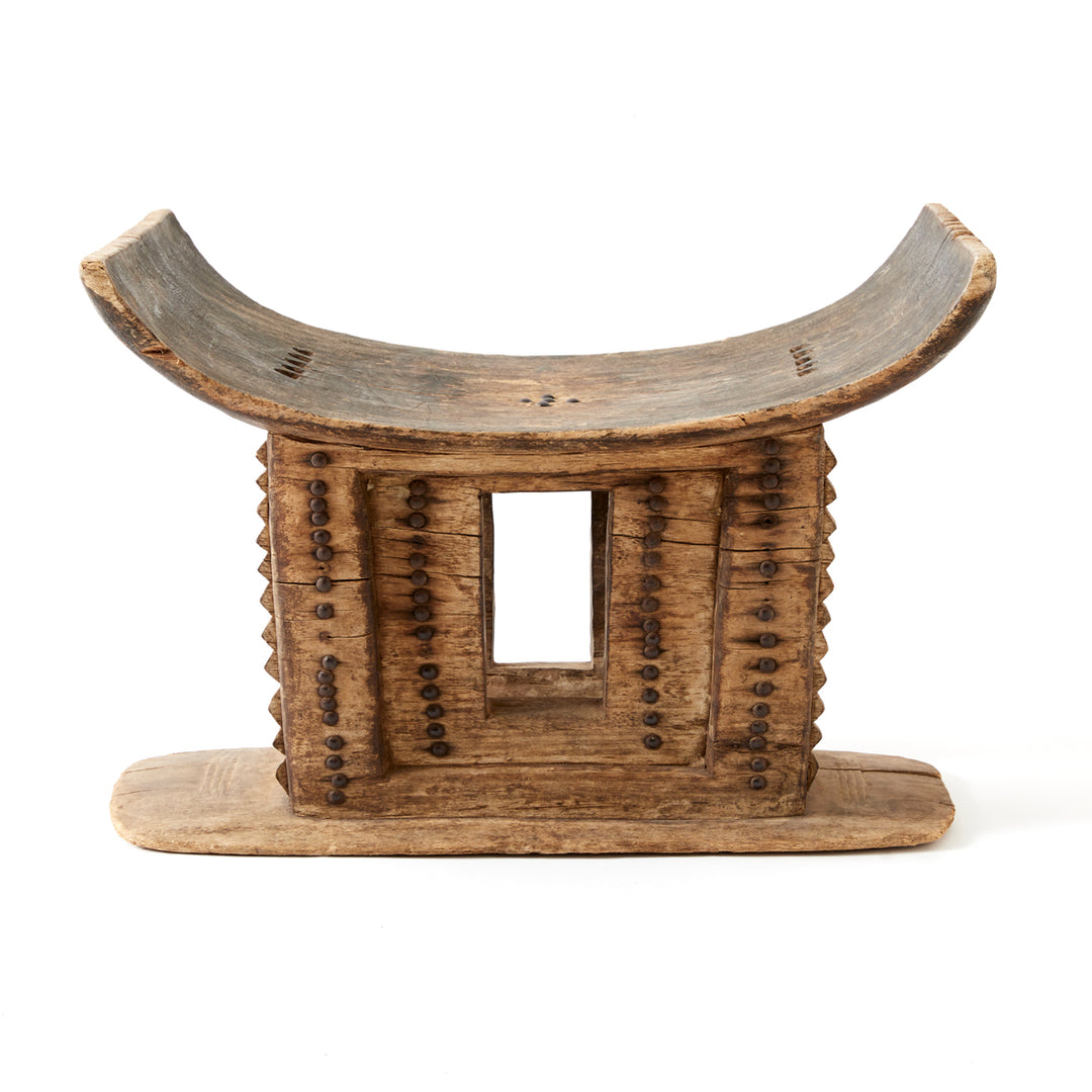 Hand-Carved Vintage African Stool