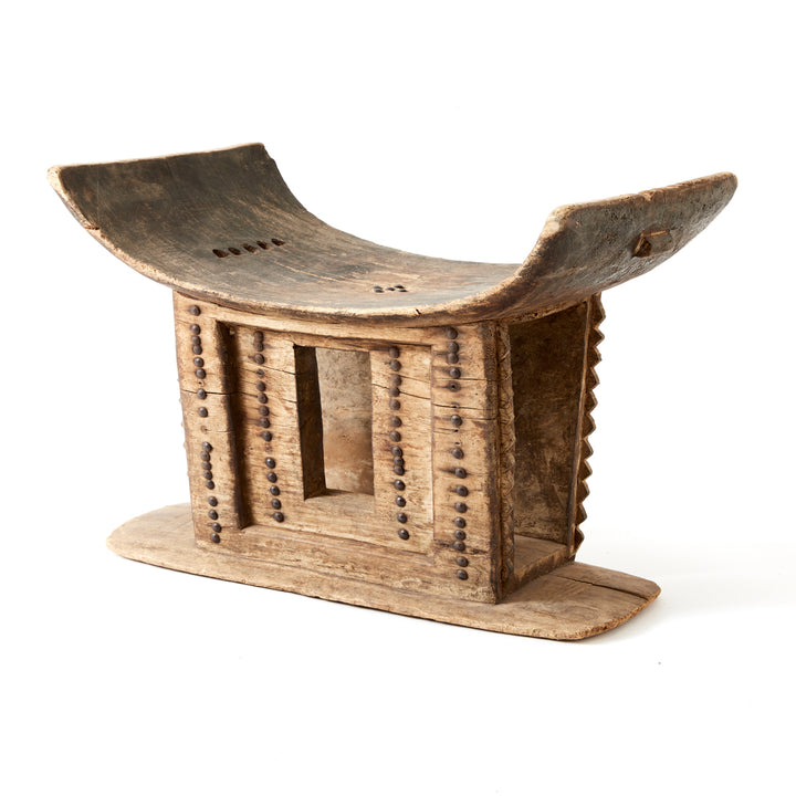 Hand-Carved Vintage African Stool