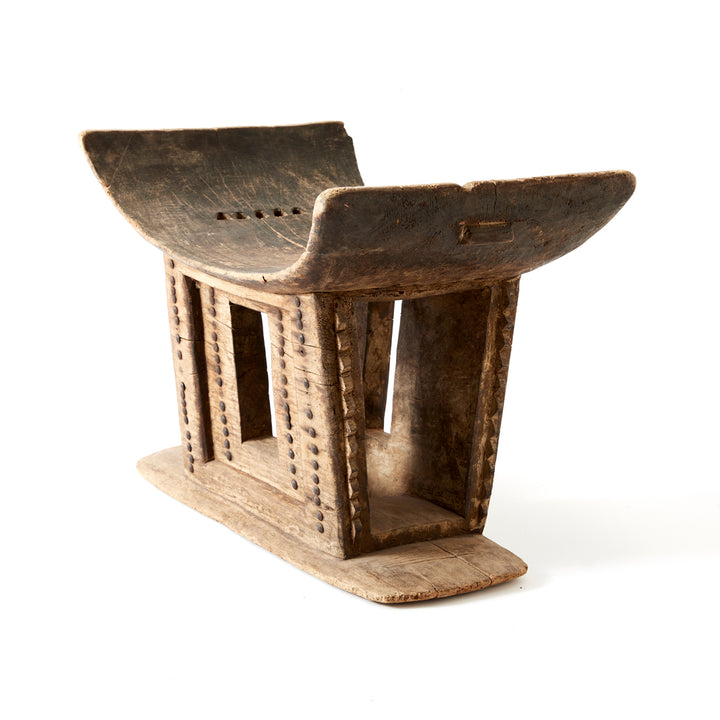 Hand-Carved Vintage African Stool