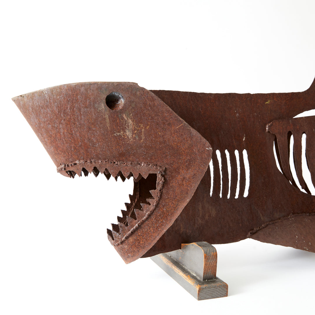 Vintage Mid-Century Shark Sculpture