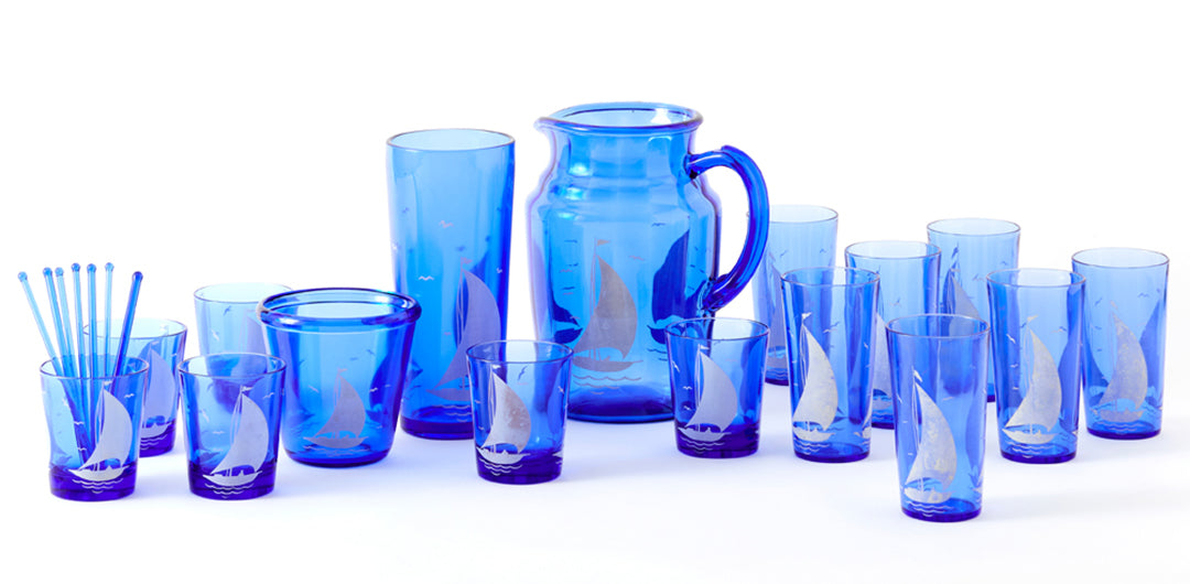 Vintage Set of Hazel-Atlas Sailboat Glassware – Tori Jones Studio
