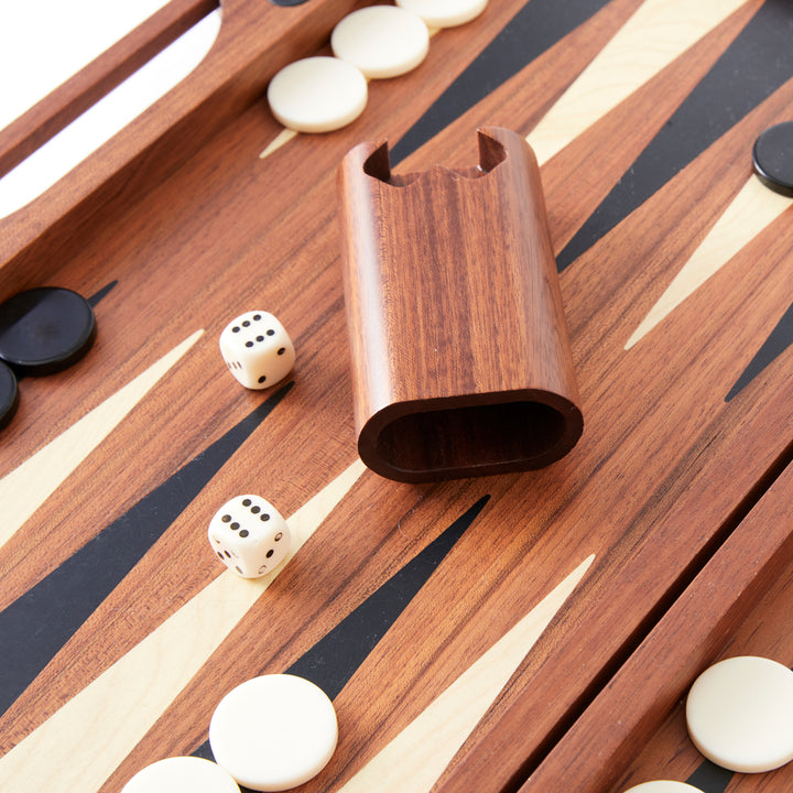 Mid-Century Danish Wooden Backgammon Set