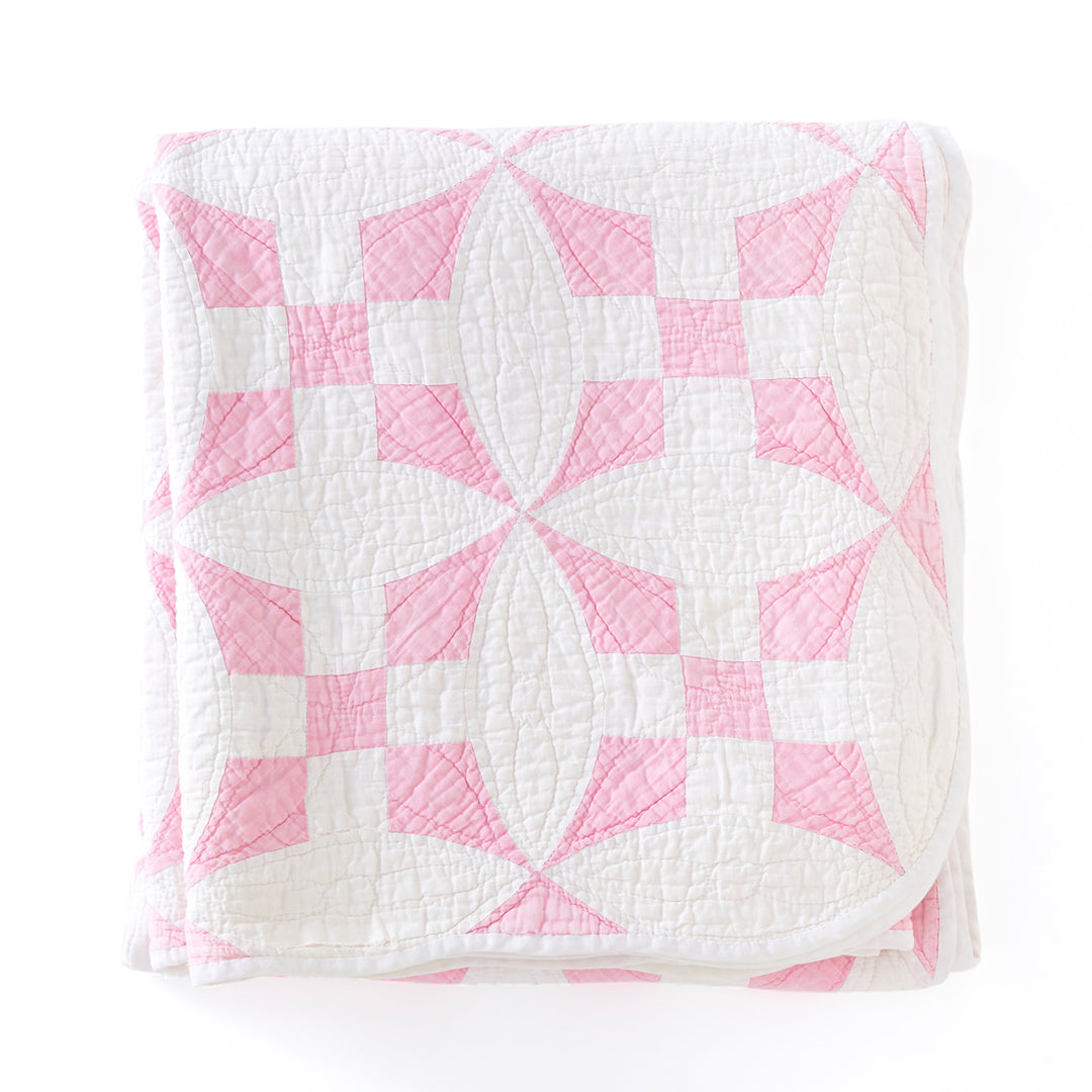 Vintage Glorified Nine Patch Quilt, Circa 1930