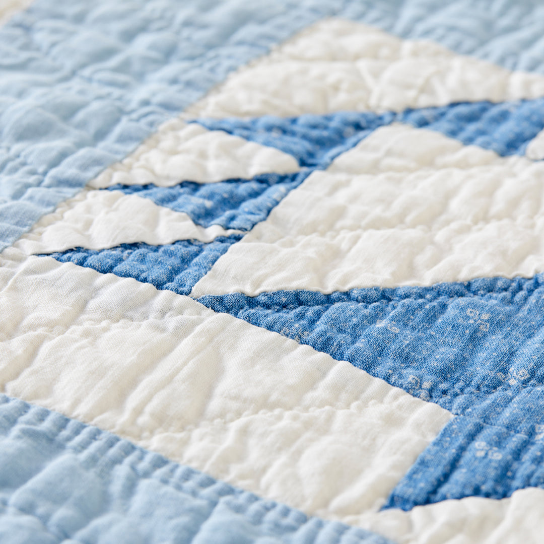 Vintage Indigo Basket Quilt