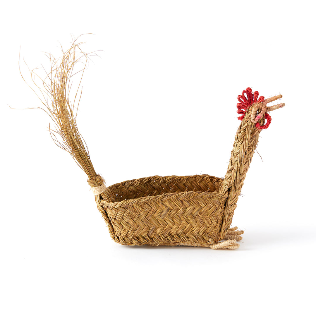 Handmade Artisanal Rooster Basket