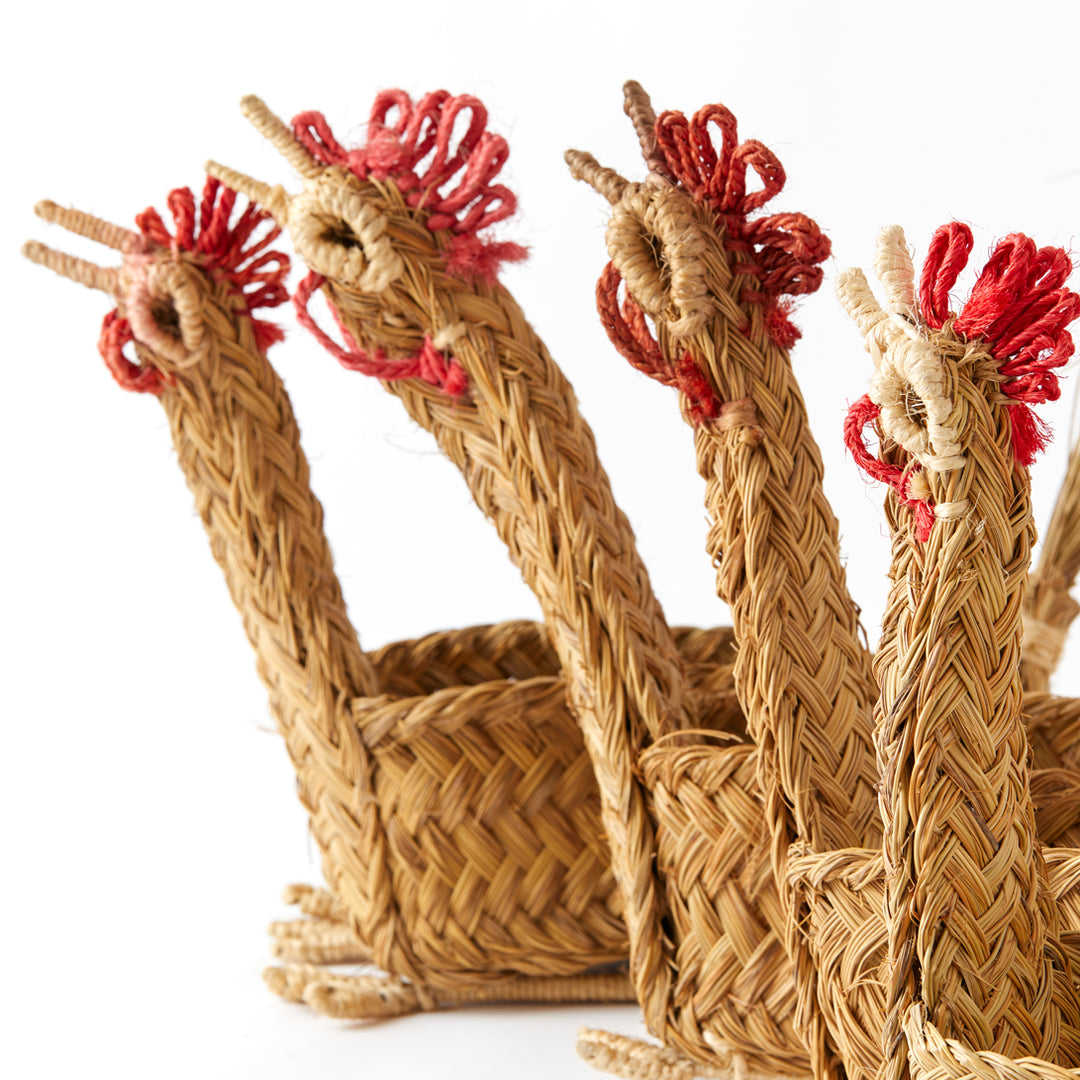 Handmade Artisanal Rooster Basket