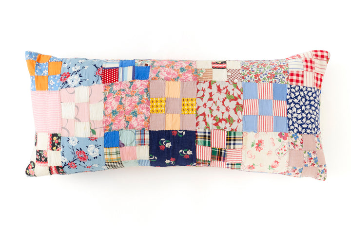 Vintage Patchwork Throw Pillow