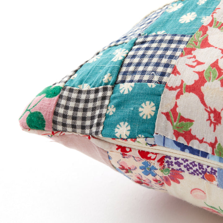 Vintage Patchwork Throw Pillow