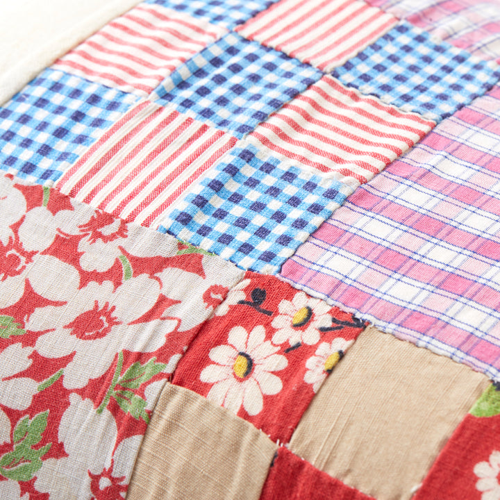 Vintage Patchwork Throw Pillow