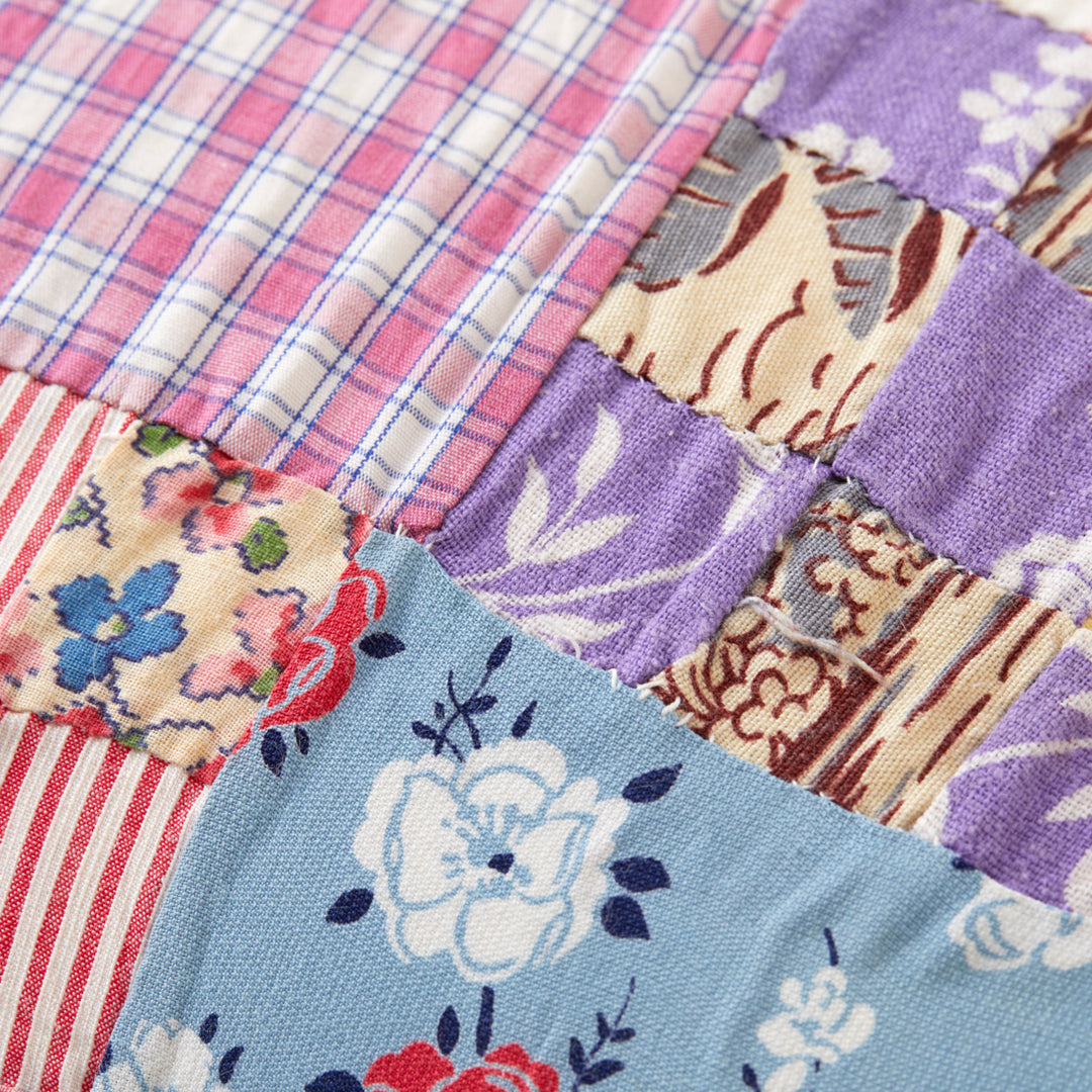 Vintage Patchwork Throw Pillow