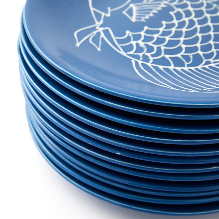 Set of 12 Mid-Century Plates