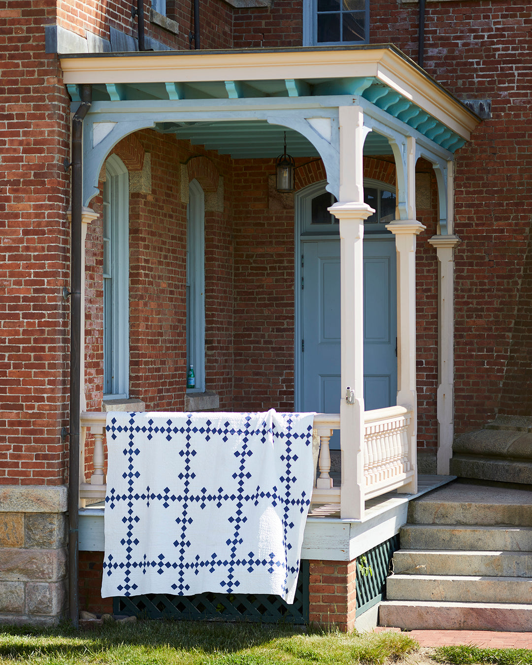 Single Irish Chain Quilt, Late 19th Century