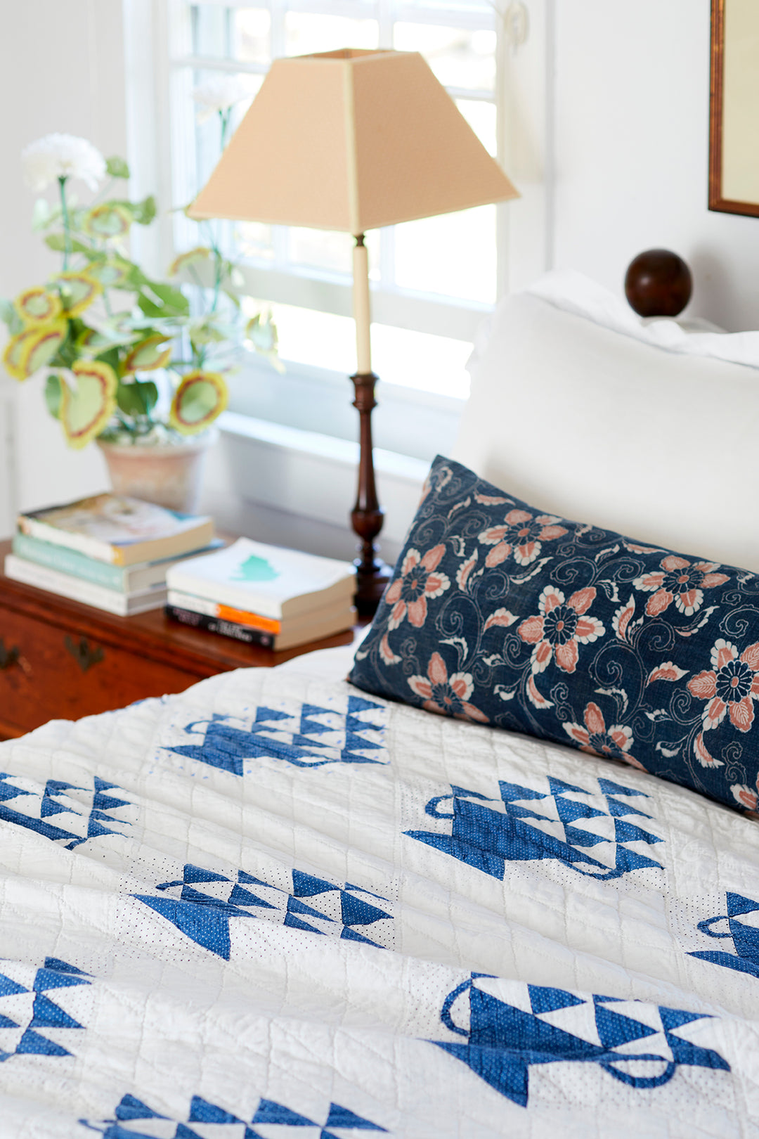 Indigo Basket Quilt, circa 1910