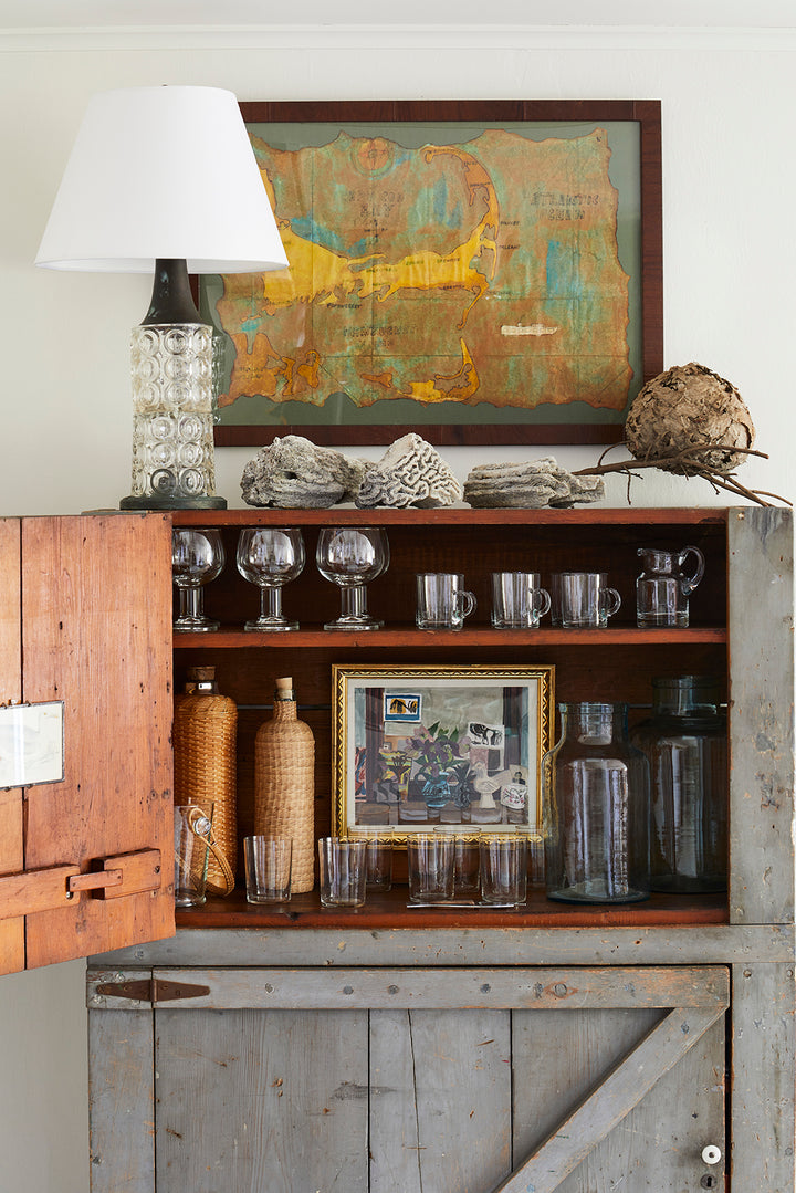 Antique Folk Art Map