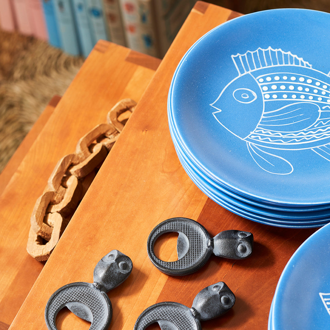 Set of 12 Mid-Century Plates