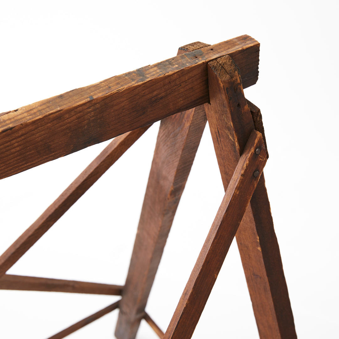 19th Century Sawhorse Table – Tori Jones Studio
