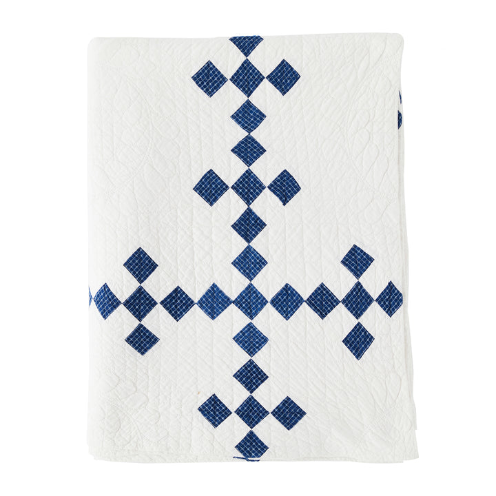 Single Irish Chain Quilt, Late 19th Century