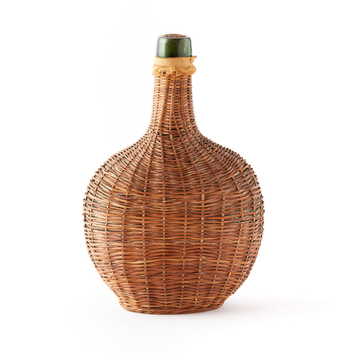 Antique Wicker Wrapped Bottle 2