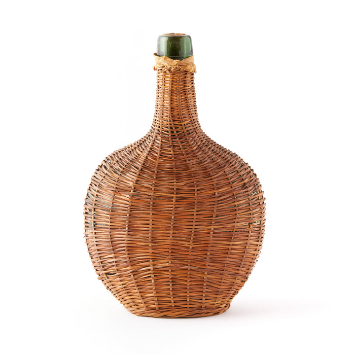Antique Wicker Wrapped Bottle 2