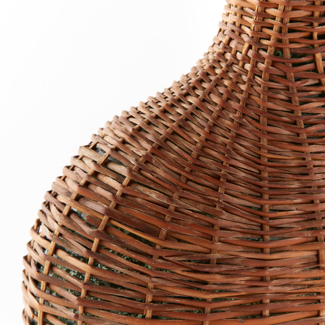 Antique Wicker Wrapped Bottle 2