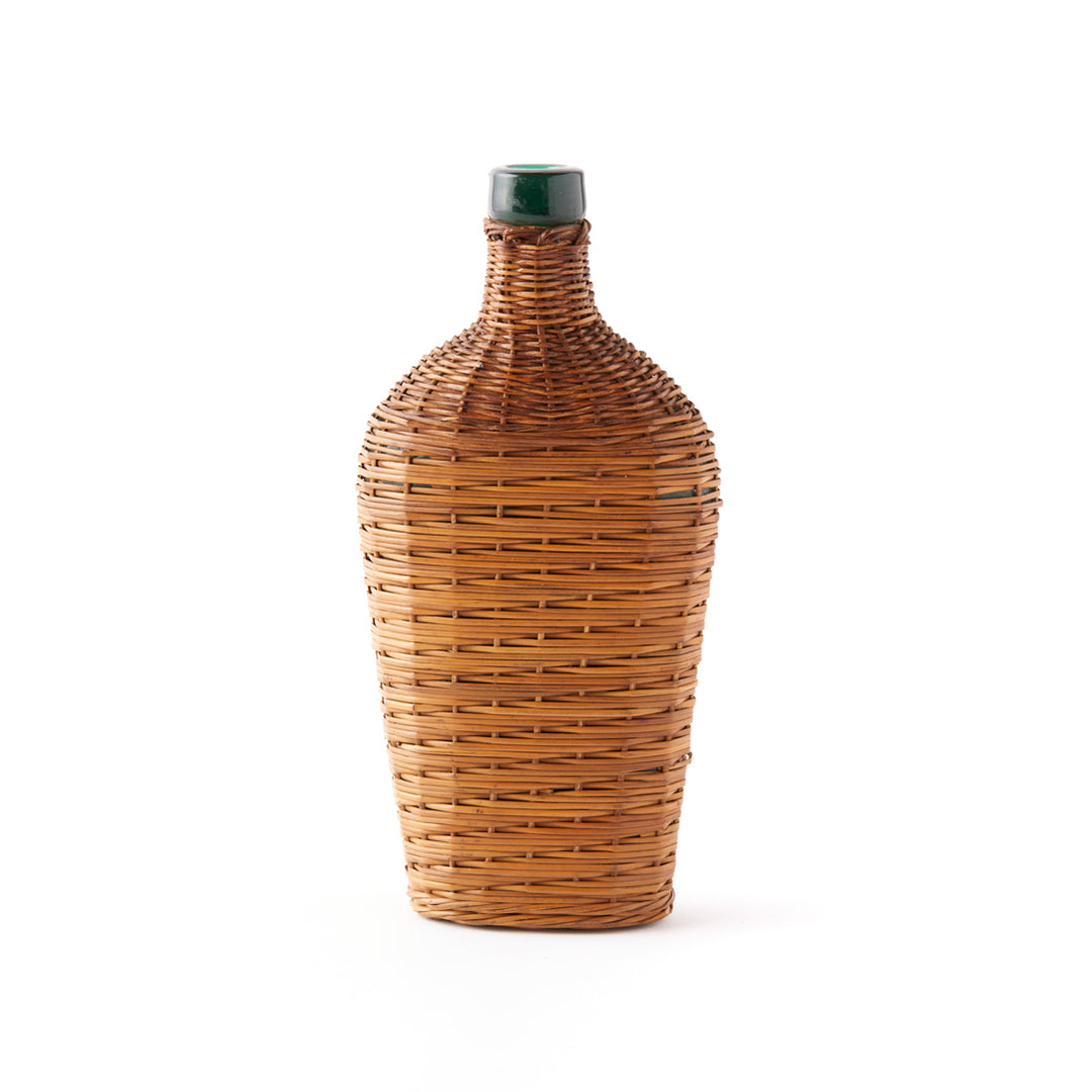 Antique Wicker Wrapped Bottle 1