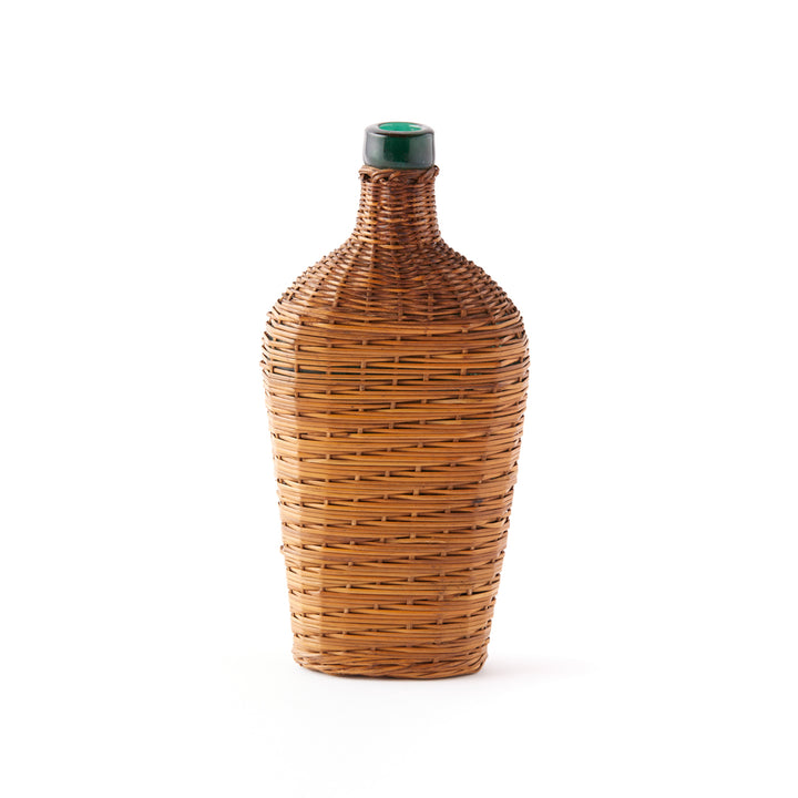 Antique Wicker Wrapped Bottle 1