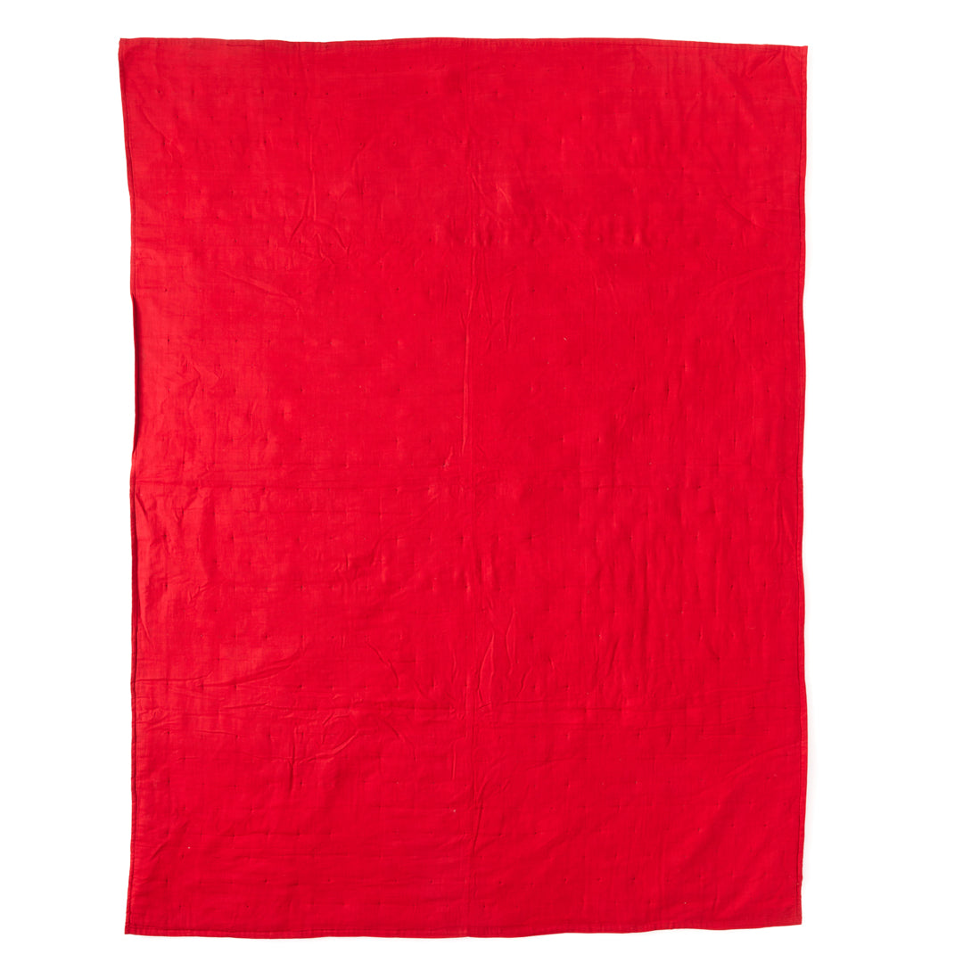 Vintage Wool Patchwork Quilt, circa 1920